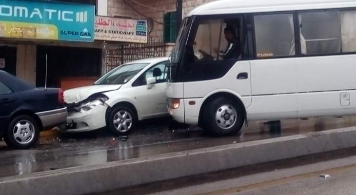 النشرة: حادث سير في شارع رياض الصلح الرئيسي في صيدا