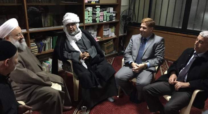 الشيخ ماهر حمود يستقبل وفدا من علماء الدين من كردستان العراق