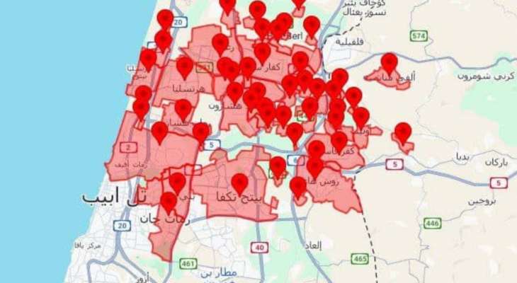 الجبهة الداخلية الإسرائيلية: تفعيل صفارات الإنذار في تل أبيب ومواقع حولها بعد رصد عمليات إطلاق صواريخ