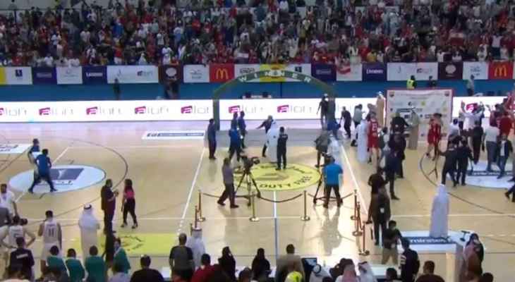 لبنان يفوز بلقب "بطولة العرب" بكرة السلة لأول مرة في تاريخه بفوزه على المنتخب التونسي