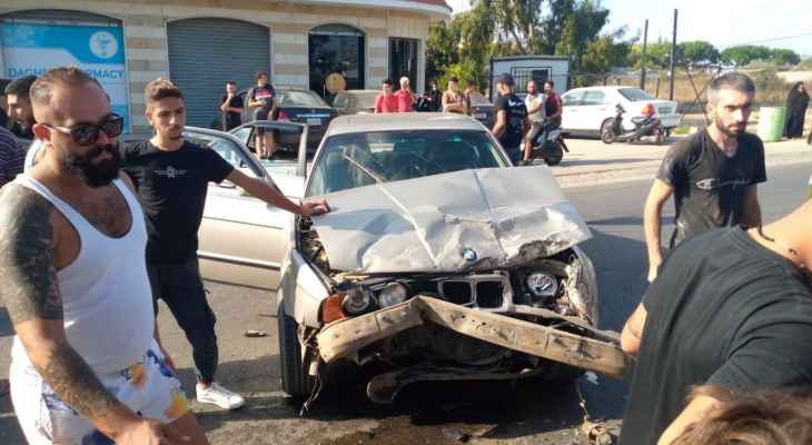 النشرة: إصابات بحادث سير على طريق عام بلدة أنصار الجنوبية