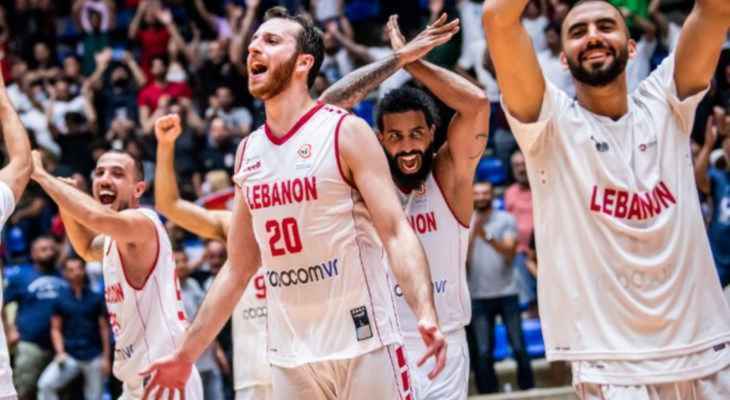 منتخب لبنان لكرة السلة الى ربع نهائي بطولة آسيا بعد فوزه على الهند بنتيجة 104- 63