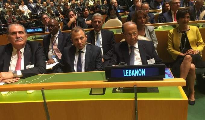 وصول الرئيس عون الى الجلسة الافتتاحية للجمعية العمومية للامم المتحدة