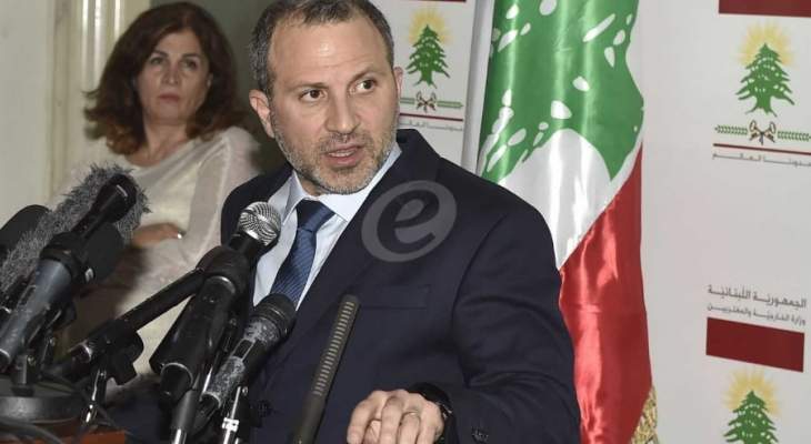 باسيل: السياسة الصحية في لبنان محكومة بعامل واحد هو الواسطة