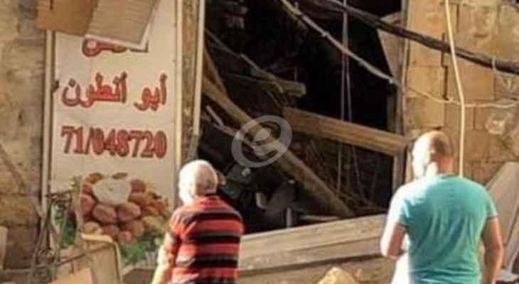 "النشرة": انفجار قارورة غاز في محل لبيع الفلافل في سوق البلاط في زحلة والأضرار مادية