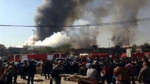 السومرية نيوز: اندلاع حريق في مبنى قرب مرقد الامام علي بالنجف