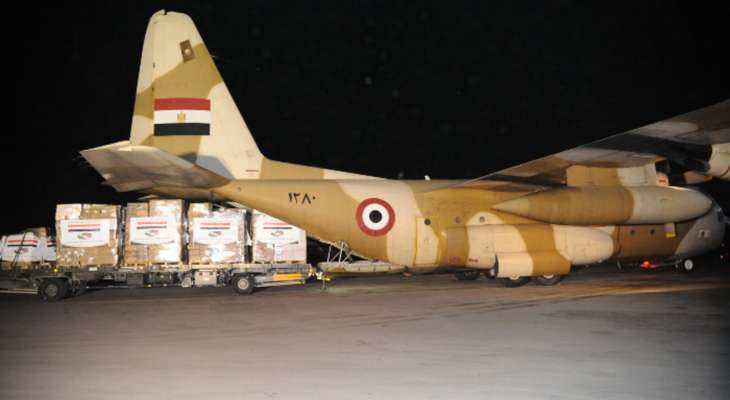الجيش المصري: إرسال 5 طائرات عسكرية إلى سوريا وتركيا بتوجيهات من السيسي
