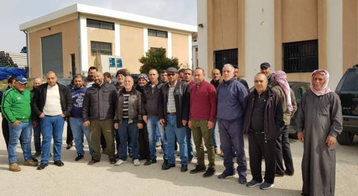 عمال تشغيل أنظمة المياه في بعلبك واصلوا إضرابهم المفتوح