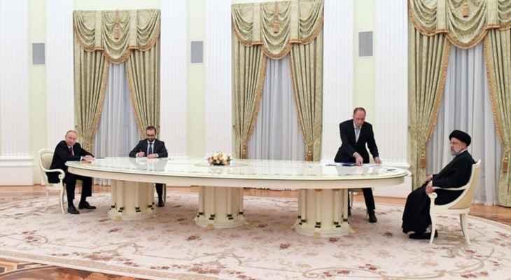 الرئيس الإيراني التقى نظيره الروسي على هامش قمة بحر قزوين في العاصمة التركمانية