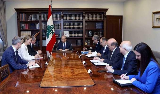 الرئيس عون بحث مع سفير الإتحاد الأوروبي في ​لبنان الأوضاع العامة