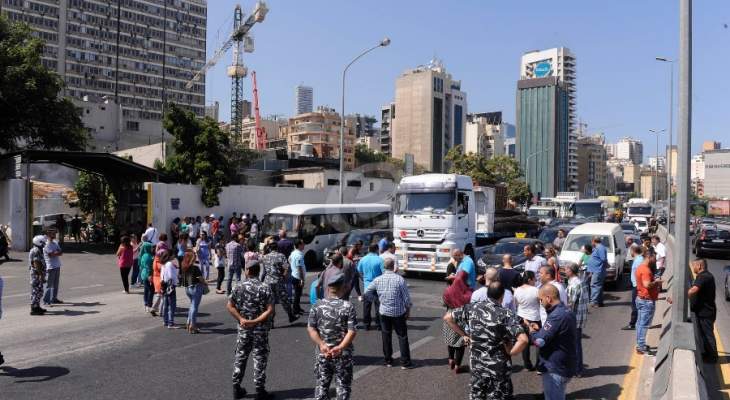 &quot;النشرة&quot;: اعتصام مفتوح للمياومين في عدد من المناطق اللبنانية