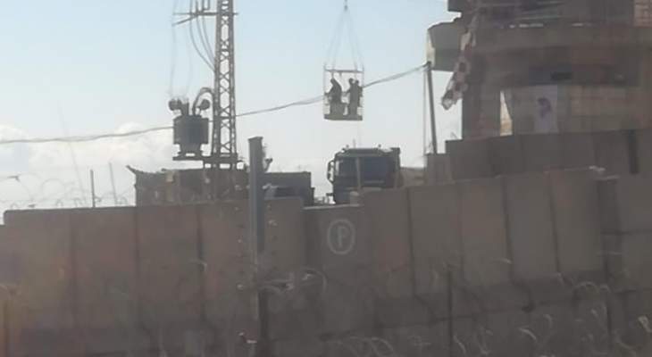 أعمال صيانة واستنفار للقوات الإسرائيلية في موقع العباد مقابل بلدة حولا