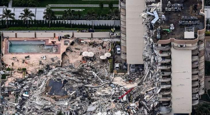ارتفاع عدد ضحايا انهيار المبنى في فلوريدا إلى 22 قتيلا