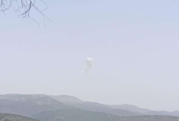 انفجار صاروخي باتريوت فوق بلدة راشيا الفخار وتضرر عدد من المنازل بعد تحطم الزجاج فيها