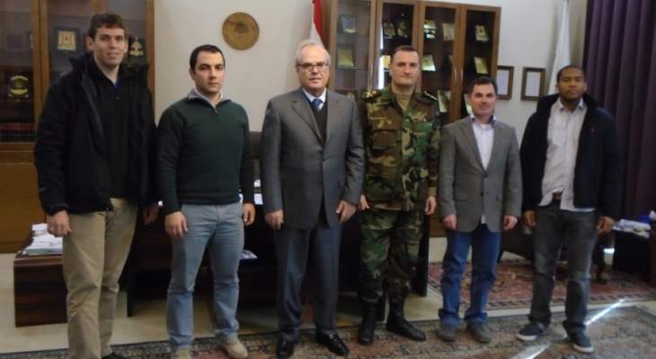 انطوان سليمان التقى وفدا من مكتب التعاون العسكري المدني في الجيش 