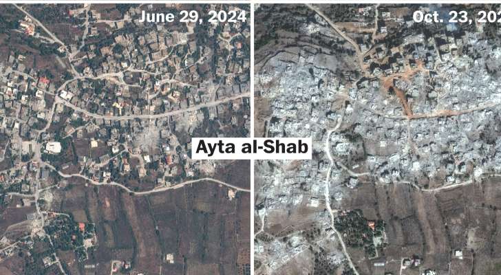 "واشنطن بوست": الجيش الإسرائيلي تسبب بتدمير أو تضرر نحو ربع المباني في 25 بلدة بجنوب لبنان