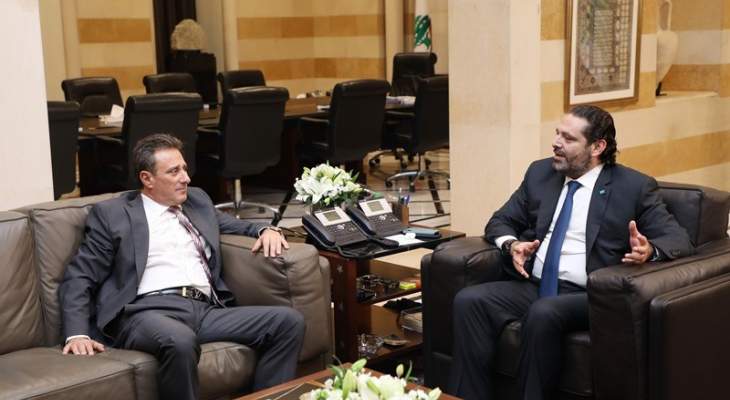الحريري عرض وسفير قبرص العلاقات الثنائية