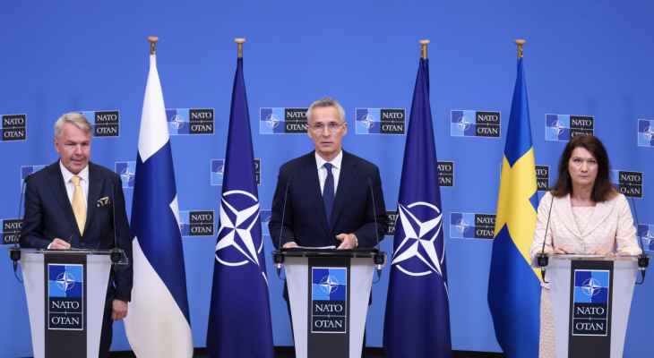 وزيرة خارجة السويد ونظيرها الفنلندي تطلعا إلى الموافقة الكاملة على عضوية بلديهما في حلف الناتو