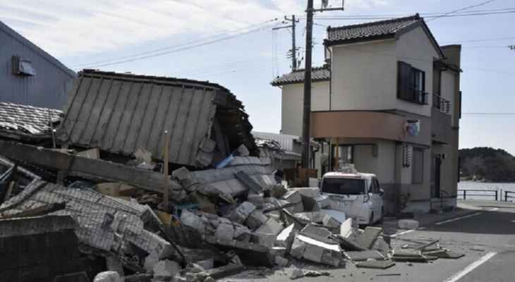 الهيئة الإعلامية اليابانية: زلزال إيشيكاوا تسبب بتدمير كامل أو جزئي لنحو 540 مبنى على الساحل