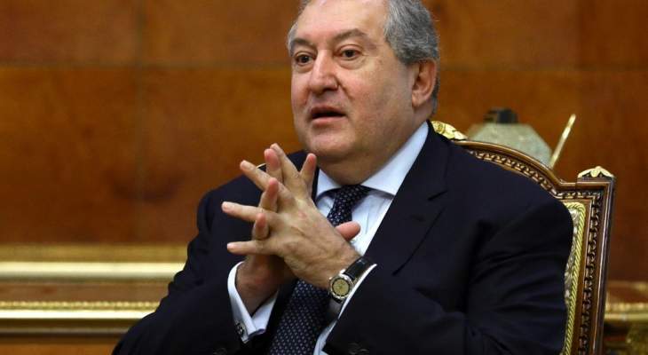 رئيس أرمينيا قبِل استقالة حكومة باشينيان