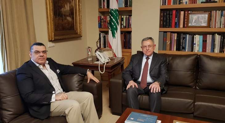 السنيورة بحث مع السفير المصري أوضاع لبنان والعلاقات الثنائية بين البلدين