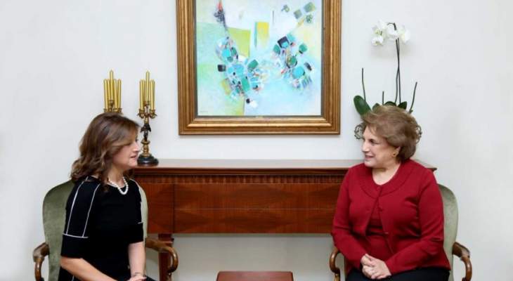 ناديا عون شددت خلال لقائها هوت على اهمية زيارة رئيس المانيا للبنان 