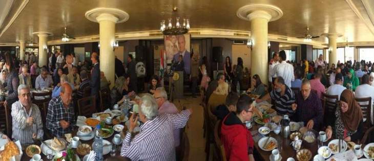 المرابطون أحيت حفل افطار في مطعم عروس البحر الروشة بمناسبة عيد العمال