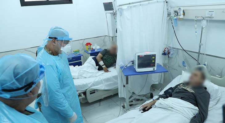قائد الجيش تفقد مرضى الكورونا في المستشفى العسكري المركزي