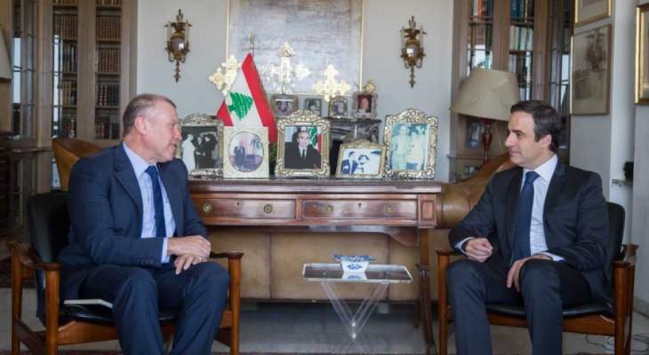 السفير الاسترالي في لبنان يزور معوّض مودّعًا