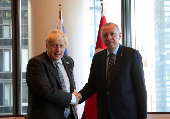 الرئيس التركي التقى رئيس الوزراء البريطاني في نيويورك