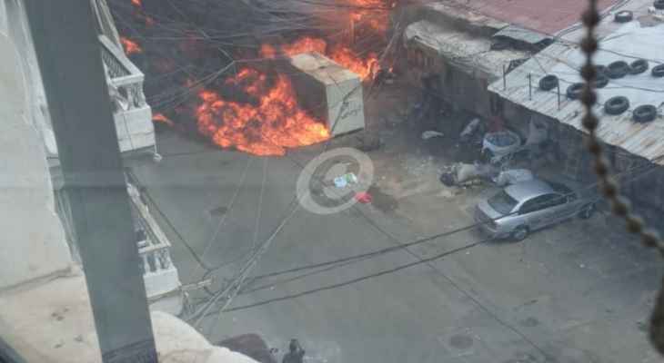 النشرة: اندلاع حريق في مولد خاص في منطقة الكفاءات في الضاحية واصوات انفجارات بالمكان