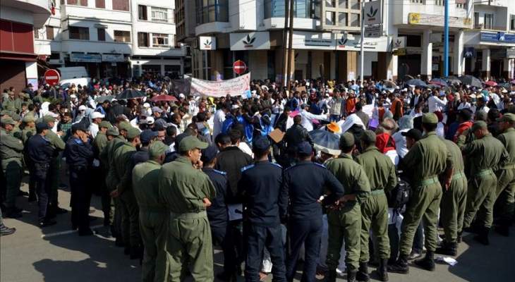 عشرات المغاربة تظاهروا في الدار البيضاء تنديدا بسياسات حكومة البلاد