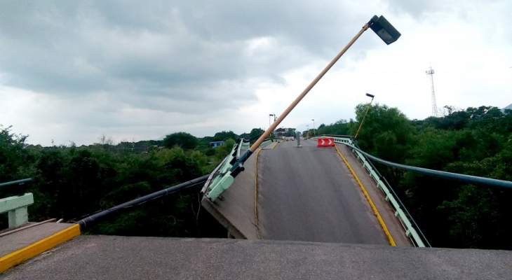  انهيار جسر &quot;إكستلالتيبك&quot; بعد زلزالين جديدين فى المكسيك