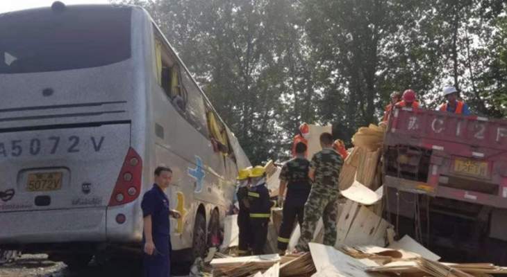 مقتل 36 شخصا وإصابة 36 آخرين بحادث سير في الصين