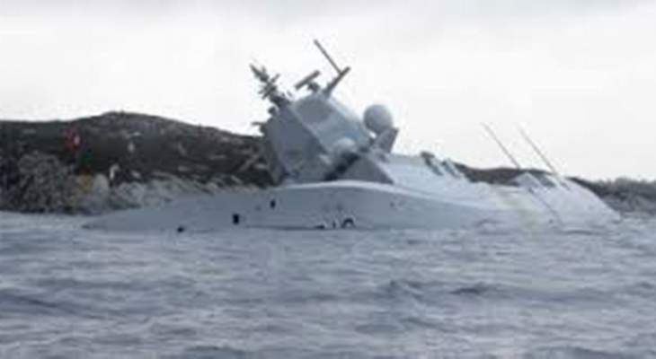 اصطدام فرقاطة روسية بسفينة شحن سويدية بالقرب من جسر أوريسند بالدنمارك