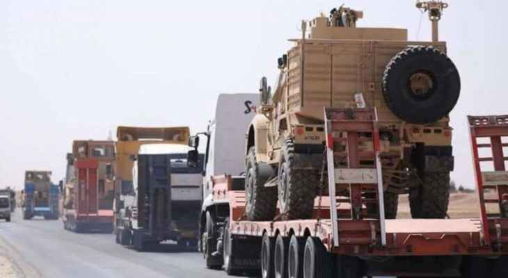 المرصد السوري: 25 شاحنة محملة بمعدات عسكرية ولوجستية قادمة من كردستان اتجهت إلى قواعد التحالف بالحسكة