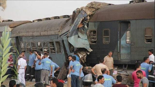 إصابة 13 شخصا جراء تصادم قطاري ركاب شمالي القاهرة