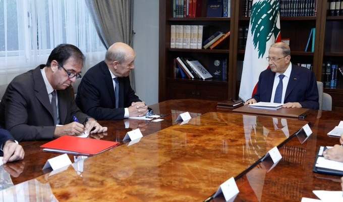 الرئيس عون: لبنان يتطلع لمساعدة من فرنسا بمسيرة الاصلاحات ومكافحة الفساد