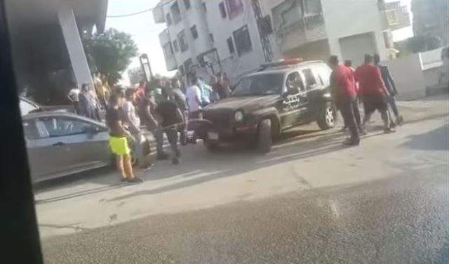 الإعتداء على شرطة بلدية الجديدة في الرويسات