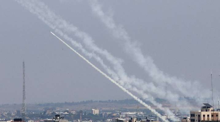 إطلاق صواريخ من غزة باتجاه المستوطنات الإسرائيلية في محيط القطاع
