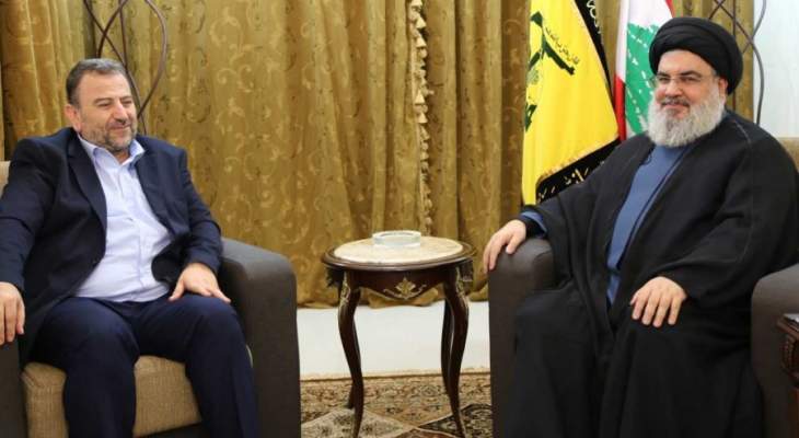 نصرالله أكد وقوف حزب الله مع حركة الجهاد الاسلامي في غزة