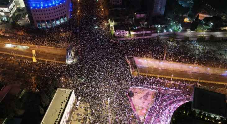 عشرات آلاف الإسرائيليين تظاهروا للأسبوع العاشر ضد الإصلاح القضائي
