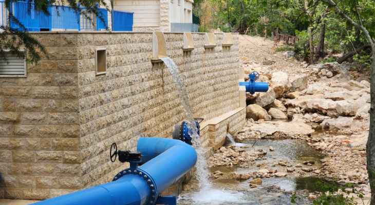 مؤسسة مياه لبنان الجنوبي: فائض مياه نبع الطاسة لا يزال يتدفق عبر الأقنية إلى مجرى النهر
