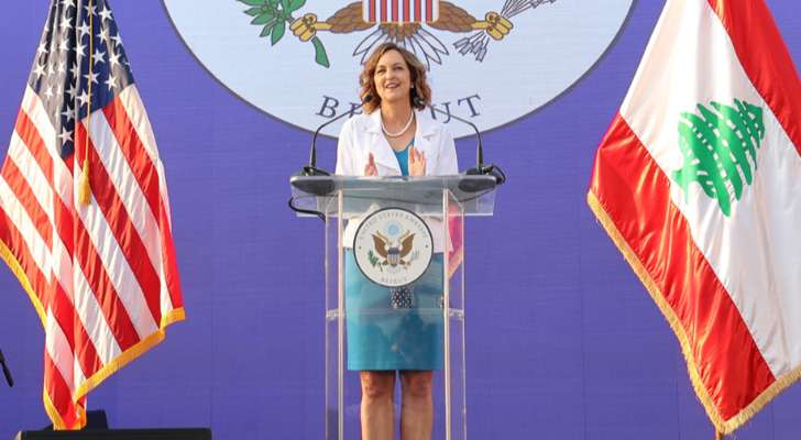 السفيرة الأميركية: نركّز على منع المزيد من التصعيد وإيجاد حل دبلوماسي ينهي المعاناة على جانبَي الحدود