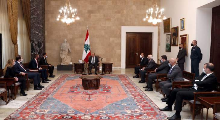 الرئيس عون التقى وفداً من &quot;ايدال&quot;: الاقتصاد اللبناني سوف يستعيد عافيته