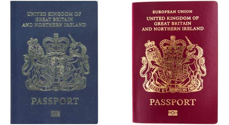 داخلية بريطانيا أعلنت العودة لجوازات السفر الزرقاء التقليدية الشهر المقبل