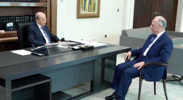 الرئيس عون عرض مع وزير الدفاع الأوضاع الأمنية وإجراءات تأمين حماية خط نقل الغاز في الشمال