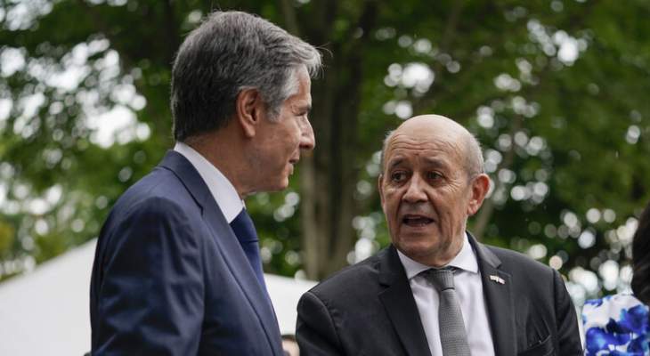 الخارجية الفرنسية: لودريان أكد لبلينكن أن تجاوز أزمة الغواصات سيتطلب "وقتاً وأفعالاً"