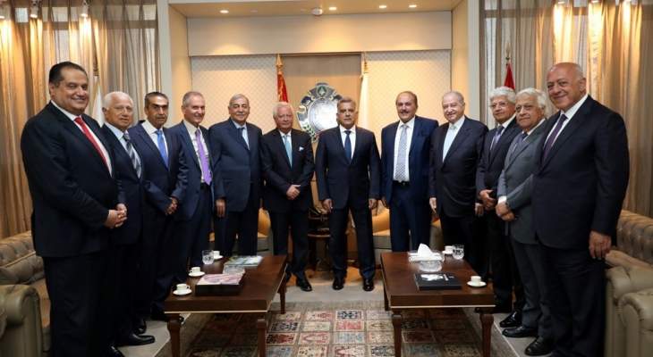 اللواء ابراهيم التقى وفداً من مجلس العمل والإستثمار اللبناني بالسعودية