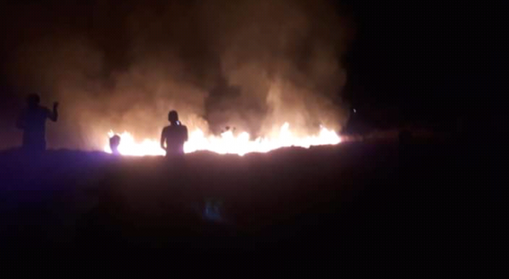 إخماد حريق شب ليلا في خراج بلدة خربة داوود